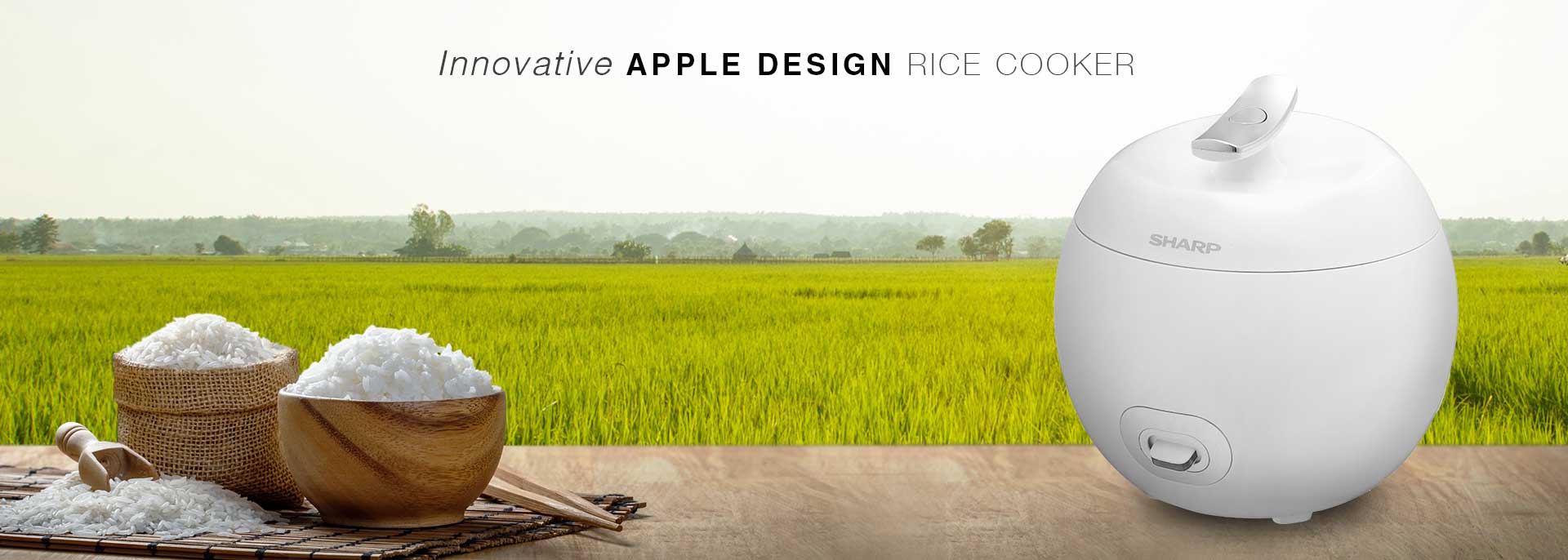 Innovative apple design rice cooker - SHARP Indonesia