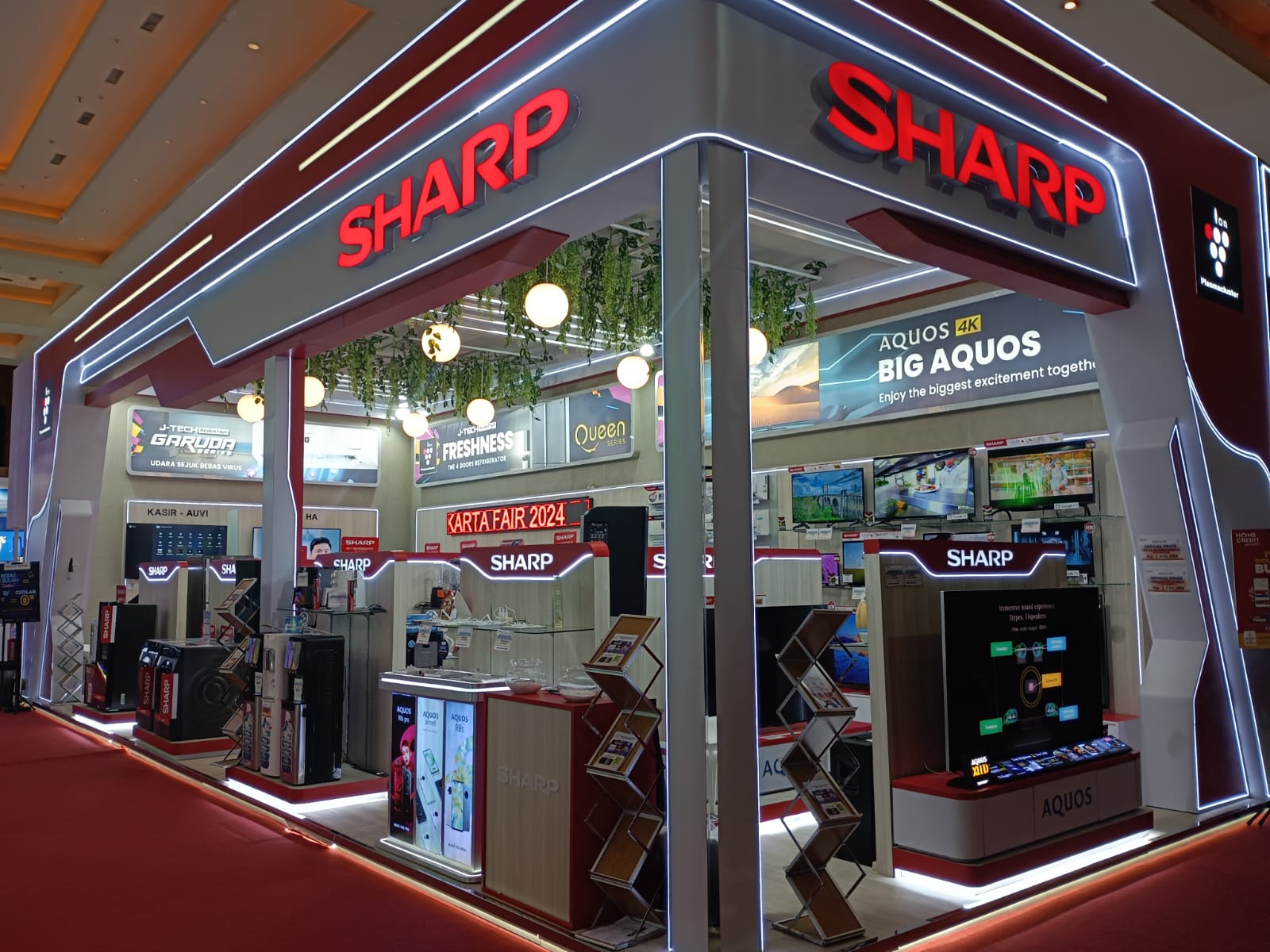 booth Sharp di Jakarta Fair Kemayoran 2024