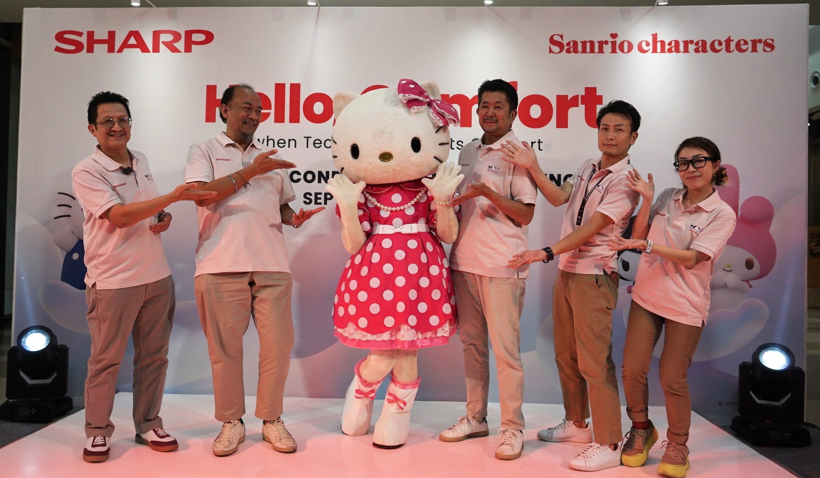 Sharp announced its partnership with Sanrio
