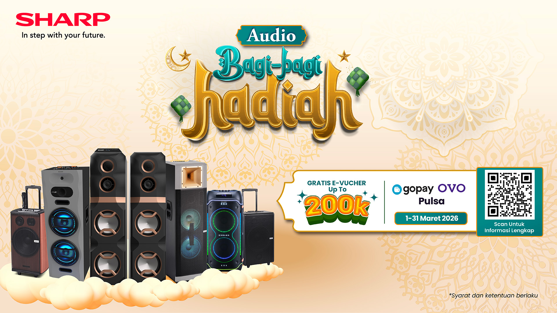 Promo Audio bagi bagi hadiah SHARP