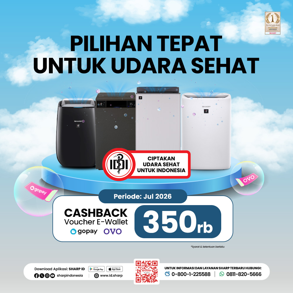 promo purifier sharp juli 2026