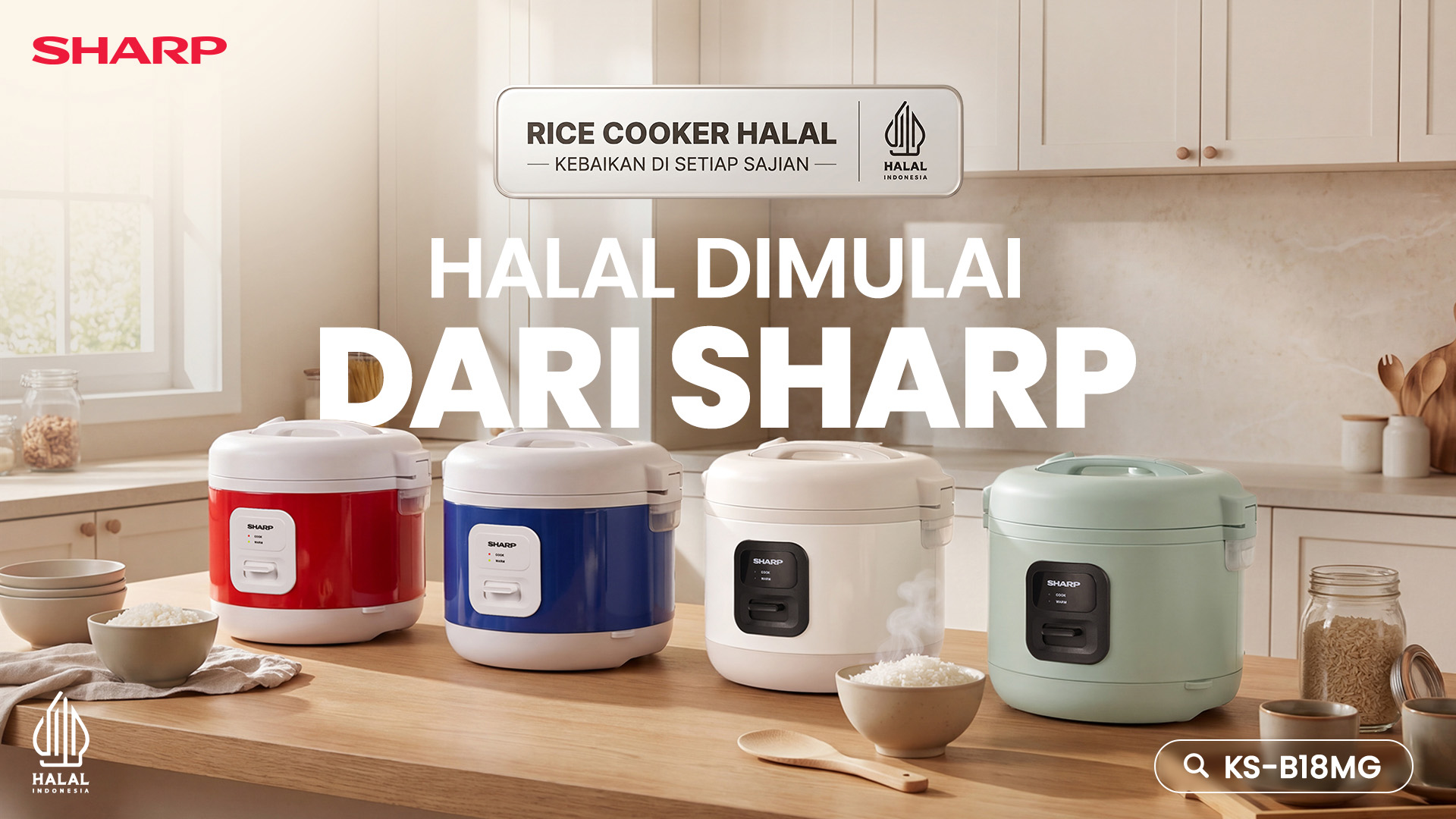 SHARP Rice Cooker HALAL