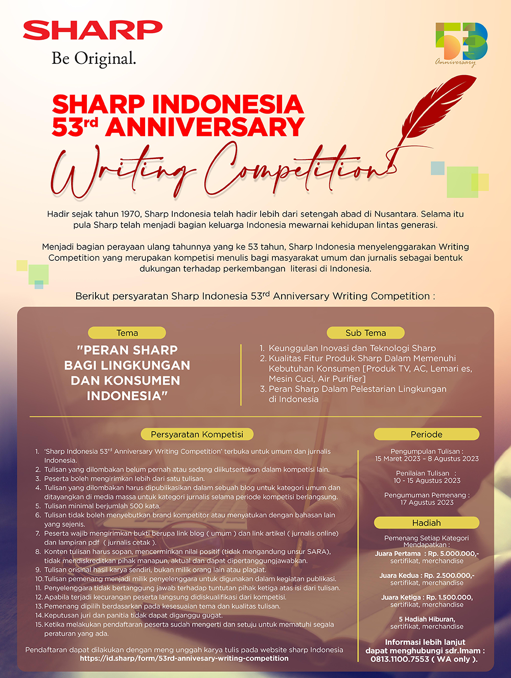 writing competetion sharp