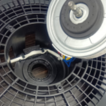 Abnormal temperature protection (thermal fuse) for DC fan motor